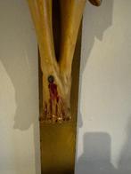 Antiek Crucifix - Gips - 1950-1960 - kruisbeeld groot