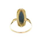 Gouden vintage ring met hematiet 14 krt, Ophalen of Verzenden, Nieuw