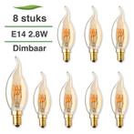 8x E14 LED lamp | Kaarslamp |  2.8W 2000K extra warm dimbaar, Huis en Inrichting, Lampen | Losse lampen, Led-lamp, Minder dan 30 watt