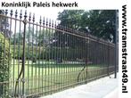 oud hekwerk ,antiek hek koning belgië, smeedijzeren hekwerk, Tuin en Terras, Tuinhekken en Hekwerk, Ophalen of Verzenden, Gebruikt