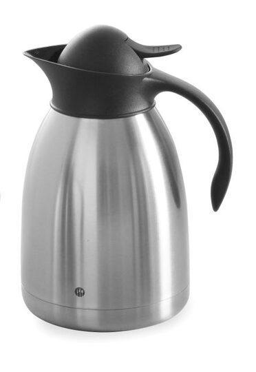 Thermoskan - 1,5 liter - RVS - Zwart - Dubbelwandig - Hendi, Zakelijke goederen, Horeca | Overige, Verzenden
