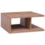 vidaXL Salontafel 70x70x30 cm massief teakhout, 50 tot 100 cm, Verzenden, Nieuw, 50 tot 100 cm