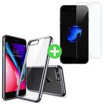 iPhone 8 Plus Transparant TPU Hoesje + Screen Protector, Telecommunicatie, Mobiele telefoons | Toebehoren en Onderdelen, Nieuw