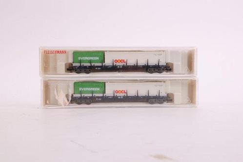 Fleischmann N - 8250K - Modeltrein goederenwagon (2) - Twee, Hobby en Vrije tijd, Modeltreinen | N-Spoor