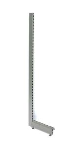 Staander/Stijl H141 + voet 57cm (Eindstuk om een rij af te