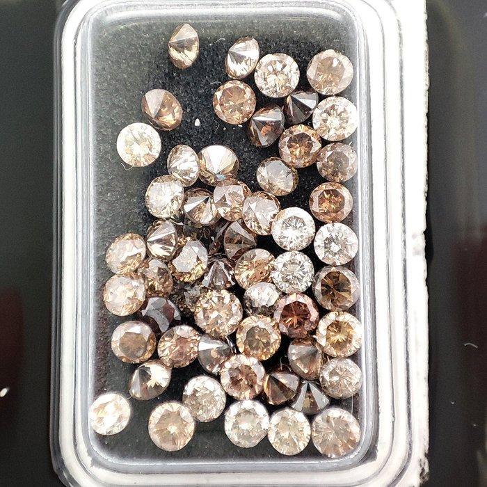 Zonder minimumprijs - 56 pcs Diamant (Natuurlijk gekleurd) -, Sieraden, Tassen en Uiterlijk, Edelstenen