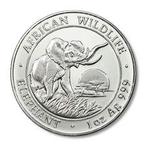 Somalische Olifant 1 oz 2010 (met motief 2009), Zilver, Losse munt, Overige landen, Verzenden