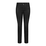 MAC • zwarte coated Skinny zip jeans • 36, MAC, Verzenden, Nieuw, Zwart
