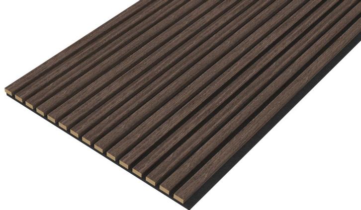 Akupanel Eiken Dark Walnoot 300 x 60 cm Brandvertragende, Huis en Inrichting, Woonaccessoires | Wanddecoraties, Nieuw, Ophalen of Verzenden
