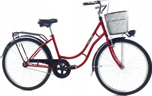 Meisjesfiets - 26 inch fiets - met fietsmandje - retro -..., Fietsen en Brommers, Fietsen | Dames | Damesfietsen, Nieuw, Ophalen of Verzenden