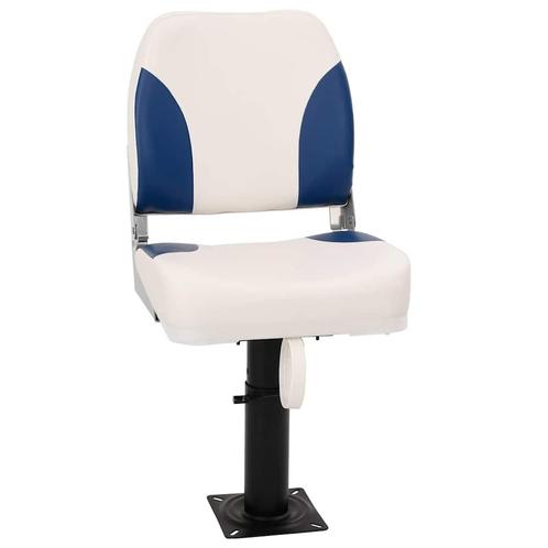 vidaXL 2-delige Bootstoelenset inklapbaar 41x36x48 cm blauw, Watersport en Boten, Bootonderdelen, Nieuw, Verzenden