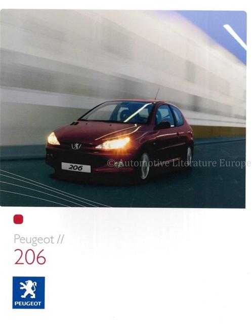 2003 PEUGEOT 206 BROCHURE FRANS, Boeken, Auto's | Folders en Tijdschriften, Peugeot