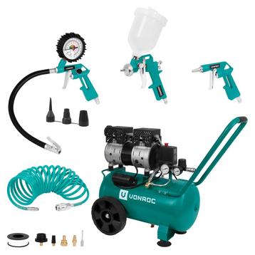 PRO Stille Compressor 57,5dB  - 24 L | Incl. 4-delige beschikbaar voor biedingen