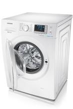 Samsung Wf80f5e5u4w Wasmachine Eco Bubble 1400t 8kg, Ophalen of Verzenden, Zo goed als nieuw, Voorlader, 85 tot 90 cm