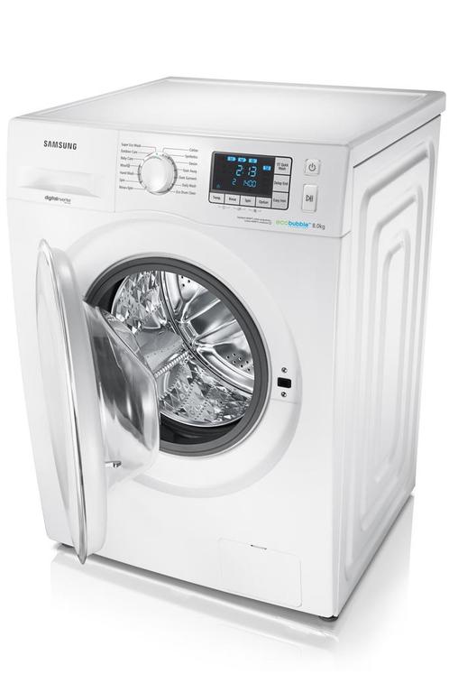 Samsung Wf80f5e5u4w Wasmachine Eco Bubble 1400t 8kg, Witgoed en Apparatuur, Wasmachines, Zo goed als nieuw, Voorlader, 85 tot 90 cm