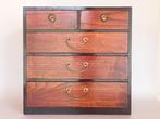 Kleine kast / naaimachinekast Haribako - Hout, Messing -