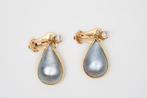 Een paar 9k gouden oorclips., Sieraden, Tassen en Uiterlijk, Oorbellen, Gebruikt