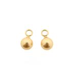 Gouden oorbelhangers met kunstparel | Zinzi, Sieraden, Tassen en Uiterlijk, Oorbellen, Gebruikt, Overige kleuren, Ophalen of Verzenden