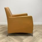 Tweedehands Bert Plantagie leren fauteuil ,  okergeel, Huis en Inrichting, Fauteuils, Ophalen of Verzenden, Gebruikt, Leer
