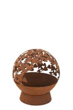 J-LINE FIRE BASKET ROUND HEARTS IRON RUST (TERRASVERWARMING), Ophalen of Verzenden, Nieuw