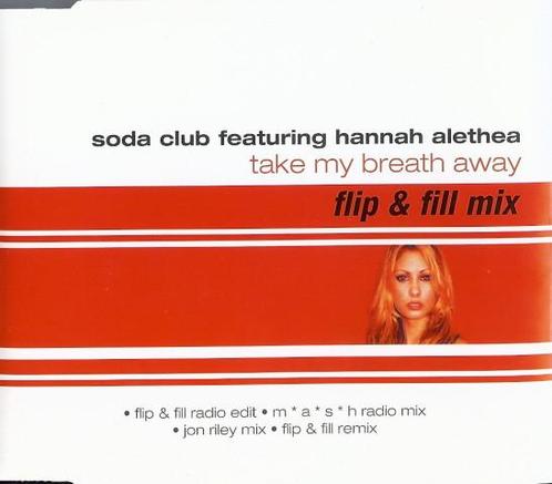 cd single - Soda Club - Take My Breath Away, Cd's en Dvd's, Cd Singles, Zo goed als nieuw, Verzenden
