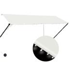 Luifel 300cm Creme | Zonwering met LED | OP = OP!, Nieuw, Ophalen of Verzenden, 250 cm tot 450 cm, Uitvalscherm