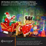 Opblaasbare kerstman met slee - XL LED verlicht - 240 cm -, Diversen, Kerst, Verzenden, Nieuw