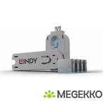 Lindy 40452 USB Port Blocker - Pack 4, Colour Code: Blue, Verzenden, Nieuw