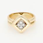 Ring - 14 karaat Geel goud Diamant (Natuurlijk), Sieraden, Tassen en Uiterlijk, Ringen, Nieuw