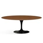 Ovale Saarinen Tulip tafel massief noten houten blad 235x..., Huis en Inrichting, Verzenden, Nieuw