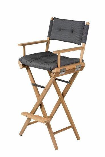 Teak regisseursstoel I hoog Forza zwart, Watersport en Boten, Accessoires en Onderhoud, Verzenden
