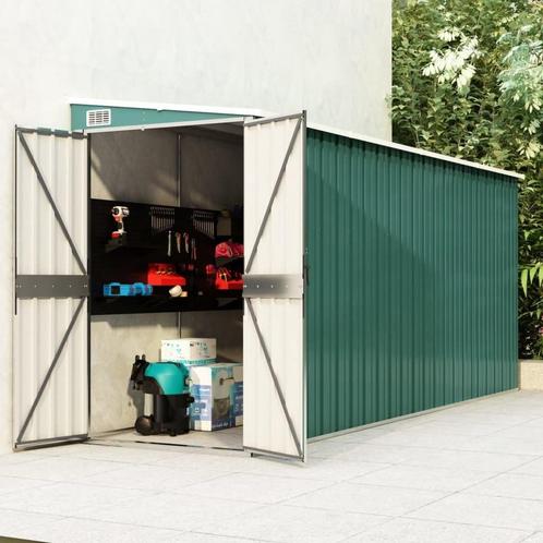 Tuinschuur Wandmontage Groen - Retourdeal - 35% Korting!, Tuin en Terras, Tuinhuizen, Minder dan 200 cm, Zonder ramen, 250 tot 500 cm