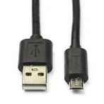 OnePlus oplaadkabel | Micro USB 2.0 | 3 meter (Zwart), Telecommunicatie, Mobiele telefoons | Toebehoren en Onderdelen, Nieuw, Verzenden