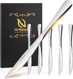 HI NATURE™ Steakmessen 6 Stuks RVS | Vleesmessen, Messenset,, Ophalen of Verzenden, Nieuw