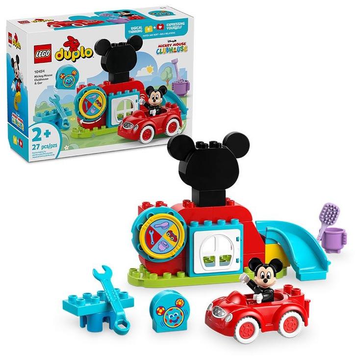 LEGO DUPLO - Mickey Mouse Clubhouse & Car 10454, Kinderen en Baby's, Speelgoed | Duplo en Lego, Ophalen of Verzenden