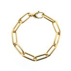 Schaap-/-Citroen gouden anker schakelarmband, Ophalen of Verzenden, Gebruikt, Overige kleuren, Goud