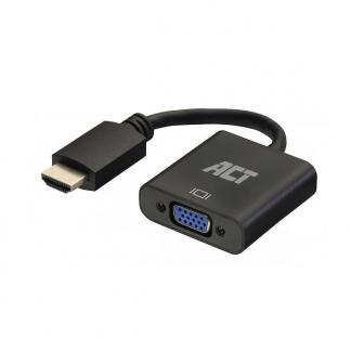 HDMI naar VGA adapter | ACT | 0.15 meter (Jack 3.5 mm), Audio, Tv en Foto, Audiokabels en Televisiekabels, Nieuw, Verzenden