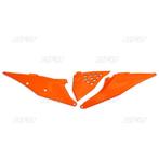 UFO Vented Zijnummerplaten Luchtfilterbakdeksels Oranje KTM, Ophalen of Verzenden, Nieuw