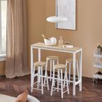 2dekans | SoBuy Bartafel met 4 Krukken - Max. 150 kg -, Ophalen of Verzenden, Zo goed als nieuw