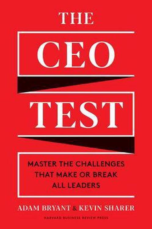 The CEO Test 9781633699519 Adam Bryant, Boeken, Overige Boeken, Gelezen, Verzenden