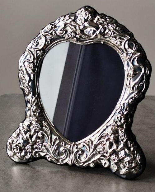 Fotolijst - .925 zilver - Ricca gesculpteerde kroonlijst, Antiek en Kunst, Antiek | Goud en Zilver
