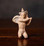 Oud Griekenland, Putti-karakter in terracotta - 7 cm