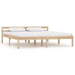 vidaXL Bedframe massief grenenhout 160x200 cm, Bruin, Verzenden, 200 cm, 160 cm