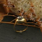 Gouden ring met diamant | 0,15 ct. (geelgoud, dames ring), Gebruikt, Overige kleuren, 19 tot 20, Ophalen of Verzenden