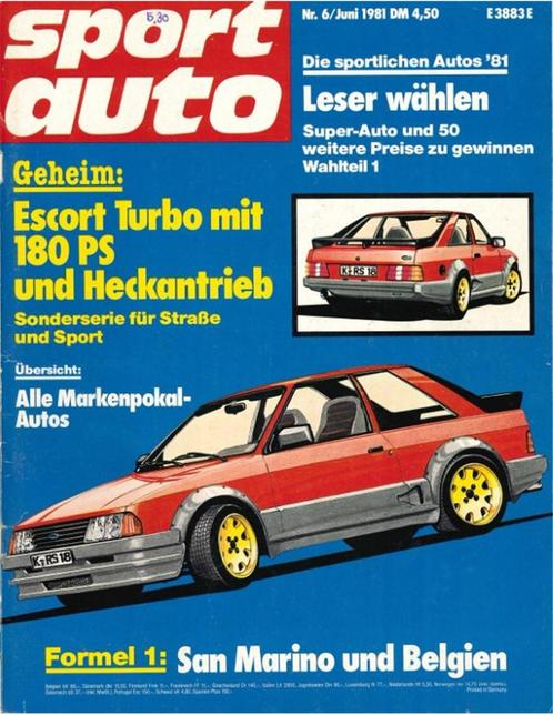 1981 SPORT AUTO MAGAZINE 06 DUITS, Boeken, Auto's | Folders en Tijdschriften