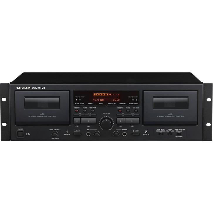 Tascam 202 MKVII dual cassette recorder/player, Audio, Tv en Foto, Professionele Audio-, Tv- en Video-apparatuur, Verzenden