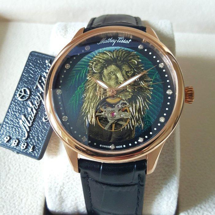 Mathey-Tissot - LION - 11 Diamonds - Catena Calibre Rare, Sieraden, Tassen en Uiterlijk, Horloges | Heren