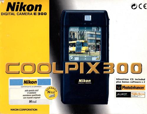 Nikon Coolpix 300 Digitale Compact Camera - Zwart (In doos), Audio, Tv en Foto, Fotocamera's Digitaal, Zo goed als nieuw, Verzenden