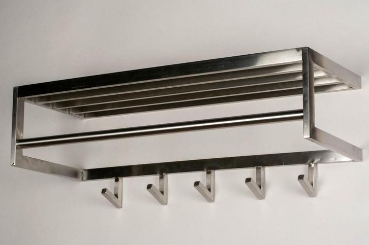 Rietveld Kapstokken - Staalgrijs - Staal, Metaal, Huis en Inrichting, Woonaccessoires | Kapstokken, Verzenden