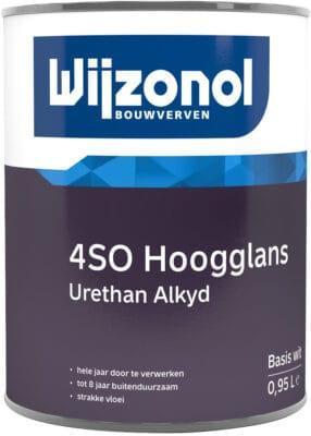 Wijzonol 4SO Hoogglans Urethan Alkyd 1 liter, Doe-het-zelf en Verbouw, Verf, Beits en Lak, Nieuw, Ophalen of Verzenden